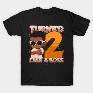 Turned 2 Like a Boss T-Shirt